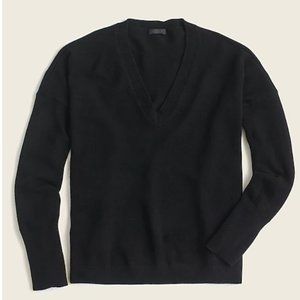 J. CREW Cashmere V-neck boyfriend sweater, LARGE